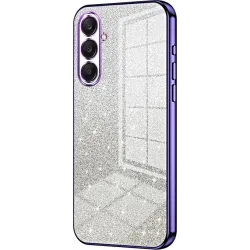 Phonesta Crystal Sparkle Silicone Back Cover hoesje voor Samsung Galaxy A26 - Paars