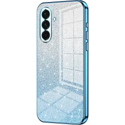 Phonesta Crystal Sparkle Silicone Back Cover hoesje voor Samsung Galaxy A36 - Blauw