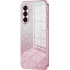 Phonesta Crystal Sparkle Silicone Back Cover hoesje voor Samsung Galaxy A36 - Roze
