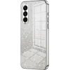 Phonesta Crystal Sparkle Silicone Back Cover hoesje voor Samsung Galaxy A36 - Zilver