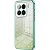 Phonesta Crystal Sparkle Silicone Back Cover hoesje voor Xiaomi 15 - Groen