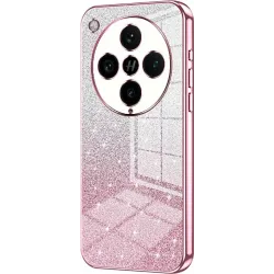 Phonesta Crystal Sparkle Silicone Back Cover hoesje voor Oppo Find X8 Pro - Roze