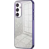 Phonesta Crystal Sparkle Silicone Back Cover hoesje voor Samsung Galaxy S25 - Paars