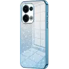 Phonesta Crystal Sparkle Silicone Back Cover hoesje voor Oppo Reno13 - Blauw