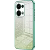 Phonesta Crystal Sparkle Silicone Back Cover hoesje voor Oppo Reno13 - Groen