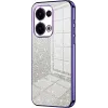 Phonesta Crystal Sparkle Silicone Back Cover hoesje voor Oppo Reno13 - Paars