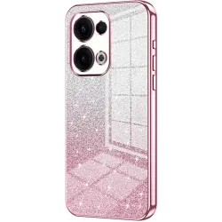 Phonesta Crystal Sparkle Silicone Back Cover hoesje voor Oppo Reno13 - Roze