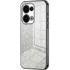 Phonesta Crystal Sparkle Silicone Back Cover hoesje voor Oppo Reno13 - Zwart