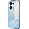 Phonesta Crystal Sparkle Silicone Back Cover hoesje voor Oppo Reno13 Pro - Blauw