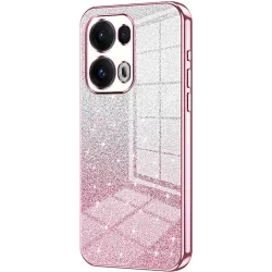 Phonesta Crystal Sparkle Silicone Back Cover hoesje voor Oppo Reno13 Pro - Roze