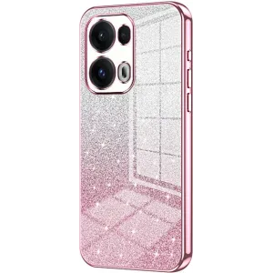 Phonesta Crystal Sparkle Silicone Back Cover hoesje voor Oppo Reno13 Pro - Roze