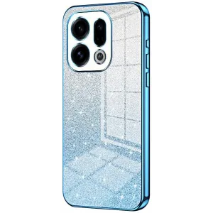 Phonesta Crystal Sparkle Silicone Back Cover hoesje voor Oppo Find X9 - Blauw