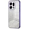 Phonesta Crystal Sparkle Silicone Back Cover hoesje voor Oppo Find X9 - Paars
