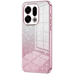 Phonesta Crystal Sparkle Silicone Back Cover hoesje voor Oppo Find X9 - Roze