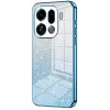 Phonesta Crystal Sparkle Silicone Back Cover hoesje voor Oppo Find X9 Pro - Blauw