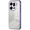 Phonesta Crystal Sparkle Silicone Back Cover hoesje voor Oppo Find X9 Pro - Paars