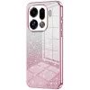 Phonesta Crystal Sparkle Silicone Back Cover hoesje voor Oppo Find X9 Pro - Roze