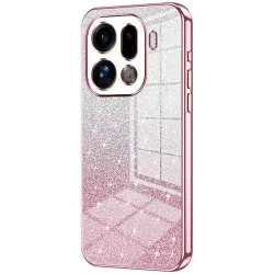 Phonesta Crystal Sparkle Silicone Back Cover hoesje voor Oppo Find X9 Pro - Roze