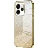 Phonesta Crystal Sparkle Silicone Back Cover hoesje voor Oppo Reno15 - Goud