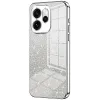 Phonesta Crystal Sparkle Silicone Back Cover hoesje voor Oppo Reno15 - Zilver