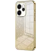 Phonesta Crystal Sparkle Silicone Back Cover hoesje voor Oppo Reno15 Pro - Goud