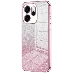 Phonesta Crystal Sparkle Silicone Back Cover hoesje voor Oppo Reno15 Pro - Roze