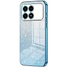 Phonesta Crystal Sparkle Silicone Back Cover hoesje voor Xiaomi Poco F8 Pro - Blauw
