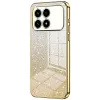 Phonesta Crystal Sparkle Silicone Back Cover hoesje voor Xiaomi Poco F8 Pro - Goud