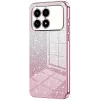 Phonesta Crystal Sparkle Silicone Back Cover hoesje voor Xiaomi Poco F8 Pro - Roze