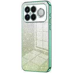Phonesta Crystal Sparkle Silicone Back Cover hoesje voor Xiaomi Poco F8 Ultra - Groen