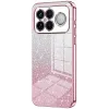 Phonesta Crystal Sparkle Silicone Back Cover hoesje voor Xiaomi Poco F8 Ultra - Roze