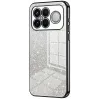 Phonesta Crystal Sparkle Silicone Back Cover hoesje voor Xiaomi Poco F8 Ultra - Zwart