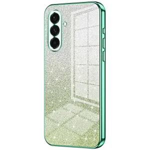 Phonesta Crystal Sparkle Silicone Back Cover hoesje voor Samsung Galaxy A37 - Groen