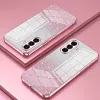 Phonesta Crystal Sparkle Silicone Back Cover hoesje voor Samsung Galaxy A37 - Roze 2