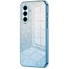 Phonesta Crystal Sparkle Silicone Back Cover hoesje voor Samsung Galaxy A57 - Blauw