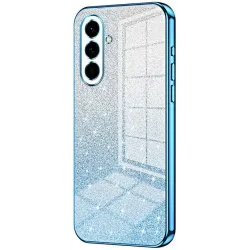 Phonesta Crystal Sparkle Silicone Back Cover hoesje voor Samsung Galaxy A57 - Blauw