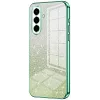 Phonesta Crystal Sparkle Silicone Back Cover hoesje voor Samsung Galaxy A57 - Groen