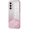 Phonesta Crystal Sparkle Silicone Back Cover hoesje voor Samsung Galaxy A57 - Roze