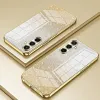 Phonesta Crystal Sparkle Silicone Back Cover hoesje voor Samsung Galaxy S25 FE - Goud 2