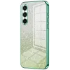 Phonesta Crystal Sparkle Silicone Back Cover hoesje voor Samsung Galaxy S25 FE - Groen