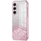 Phonesta Crystal Sparkle Silicone Back Cover hoesje voor Samsung Galaxy S25 FE - Roze