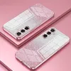 Phonesta Crystal Sparkle Silicone Back Cover hoesje voor Samsung Galaxy S25 FE - Roze 2