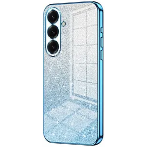 Phonesta Crystal Sparkle Silicone Back Cover hoesje voor Samsung Galaxy S26 - Blauw