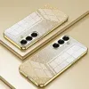 Phonesta Crystal Sparkle Silicone Back Cover hoesje voor Samsung Galaxy S26 - Goud 2