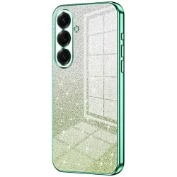 Phonesta Crystal Sparkle Silicone Back Cover hoesje voor Samsung Galaxy S26 - Groen