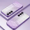 Phonesta Crystal Sparkle Silicone Back Cover hoesje voor Samsung Galaxy S26 - Paars 2