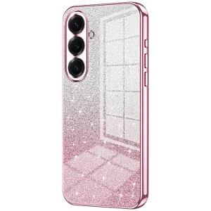 Phonesta Crystal Sparkle Silicone Back Cover hoesje voor Samsung Galaxy S26 - Roze