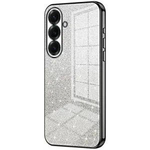 Phonesta Crystal Sparkle Silicone Back Cover hoesje voor Samsung Galaxy S26 - Zwart