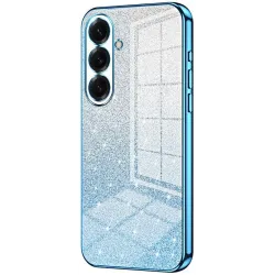 Phonesta Crystal Sparkle Silicone Back Cover hoesje voor Samsung Galaxy S26 Plus - Blauw