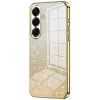 Phonesta Crystal Sparkle Silicone Back Cover hoesje voor Samsung Galaxy S26 Plus - Goud